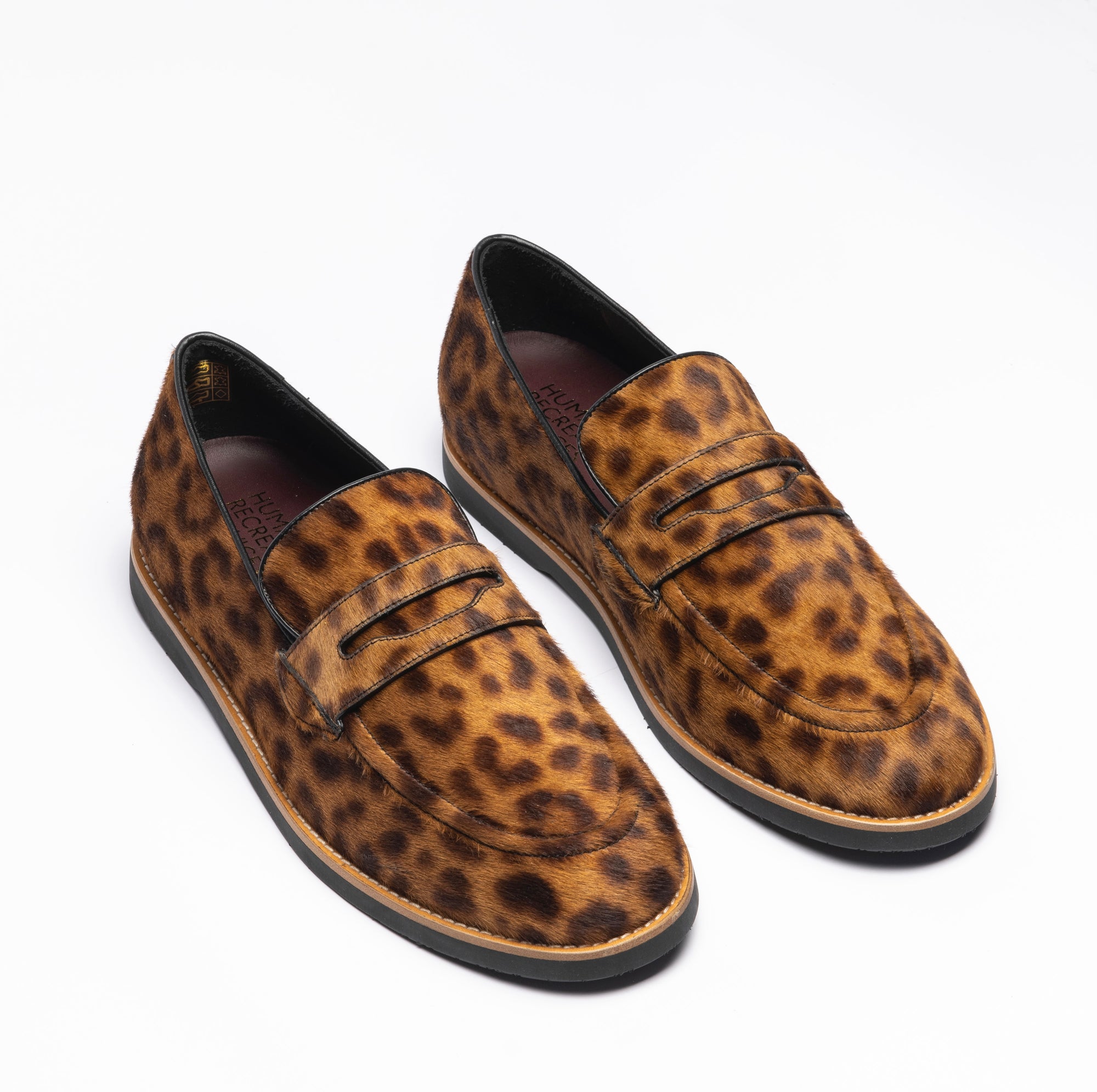 HUMAN RECREATIONAL SERVICES DEL REY PENNY LOAFER IN LEOPARD