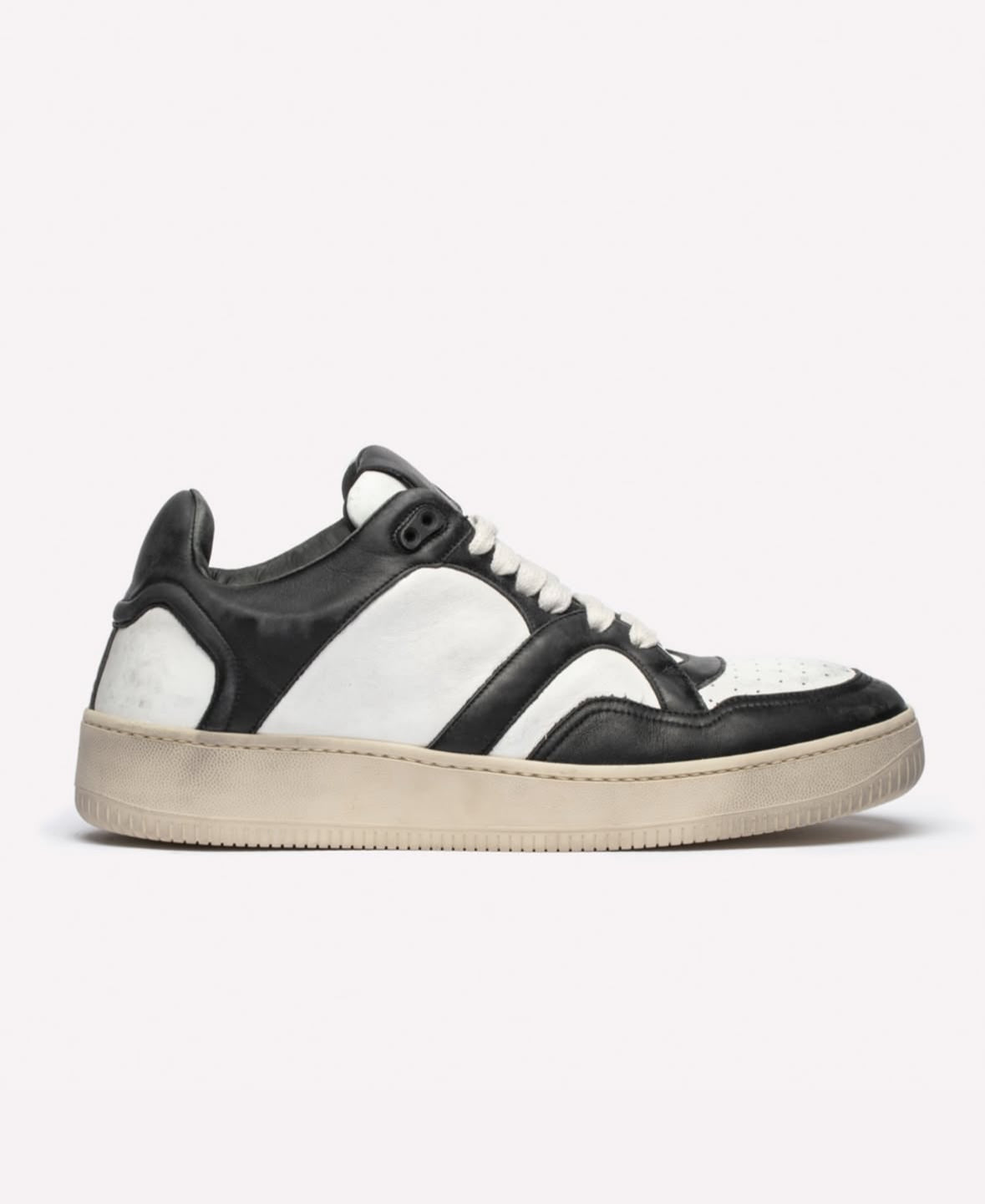 MONGOOSE  LOW DISTRESSED BONE / BLACK