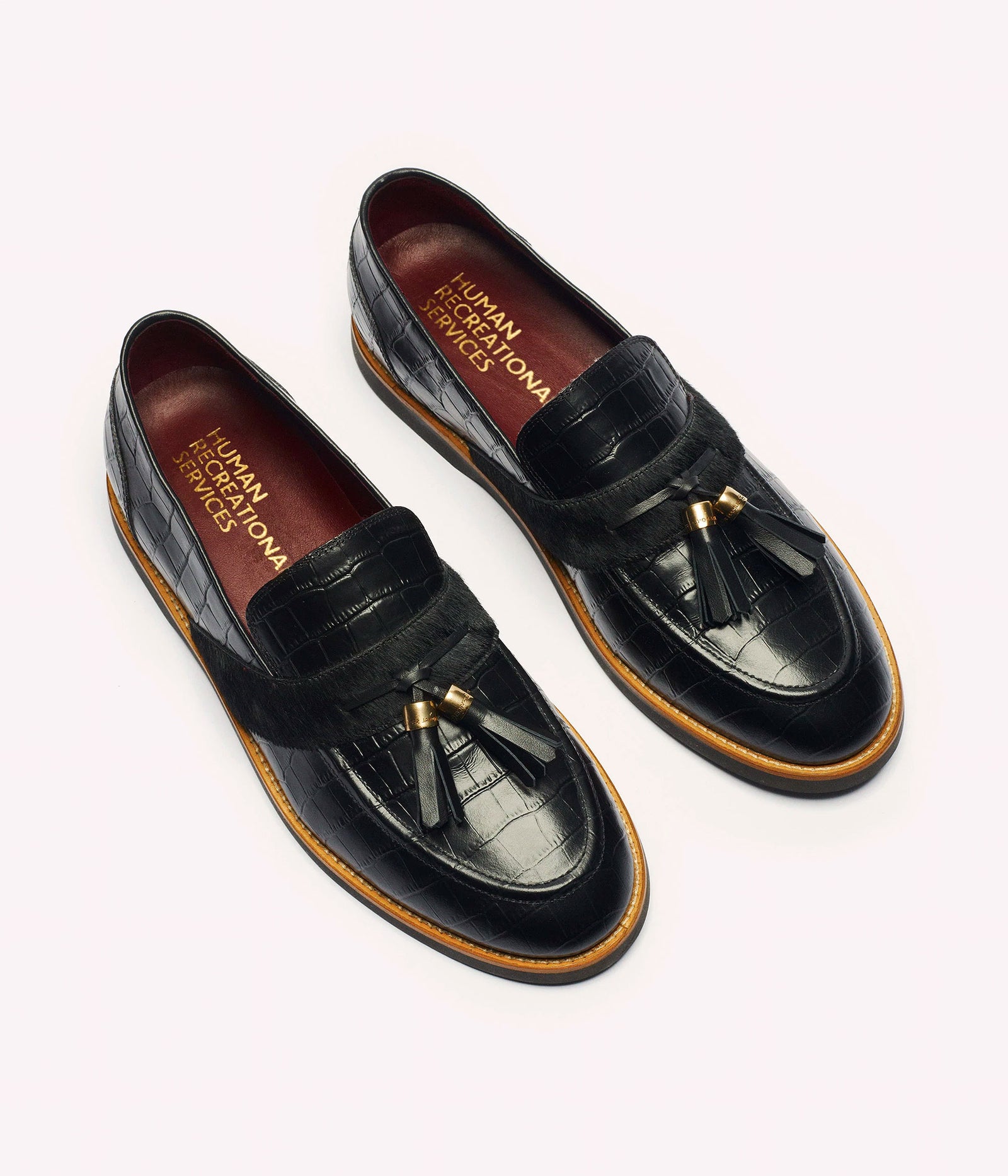 HUMAN RECREATIONAL SERVICES BLACK DEL REY TASSEL LOAFER
