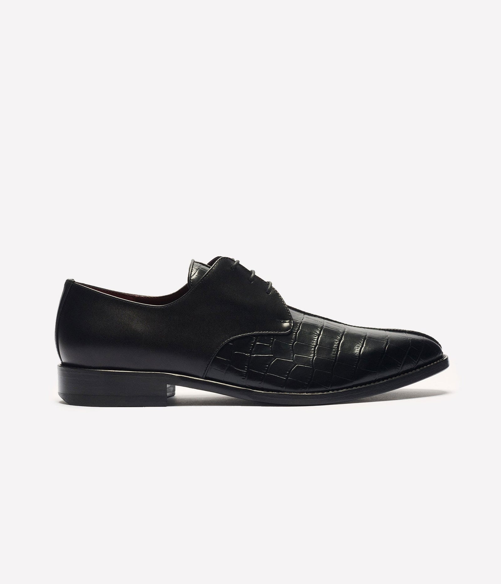HUMAN RECREATIONAL SERVICES MEMPHIS DRESS SHOE IN BLACK ITALIAN CALF SKIN
